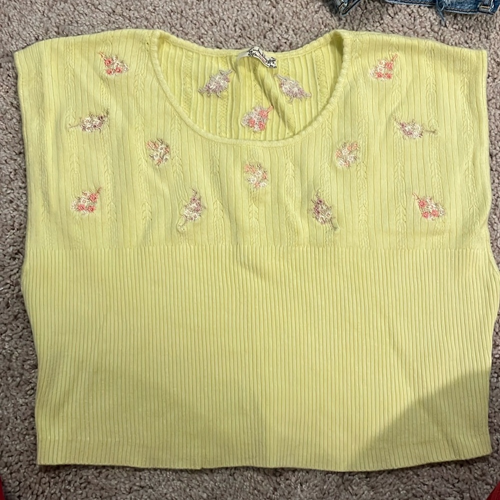 Free people cropped shirt
